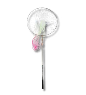 Powerex Paslanmaz Çelik Krom Lüks Kepçe (50cm Çap / 190cm Sap / Geniş Göz Misina)