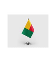 Benin Devleti Tekli Saten Masa Bayrağı Seti