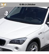 0 Rh (+) Sticker