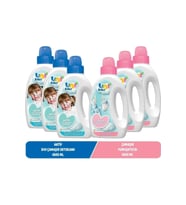 Uni Baby Sıvı Çamaşır Deterjanı 1500 ml Aktif Yumuşatıcı 1500 ml Hassas Hipoalerjenik Karma 6 Lı Set
