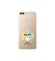 Huawei P Smart ile Uyumlu Splash Mirket Tasarımlı Şeffaf Silikon Kılıf