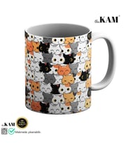 Kedi Baskılı Kupa Bardak - A Kalite