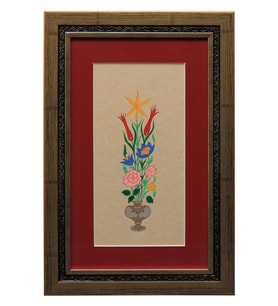 e38 EL İŞÇİLİĞİ VAZOLU BUKET 41*27 cm - 1798