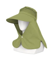 Ense Korumalı Outdoor Şapka - Fileli - Haki - Savex