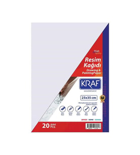 Kraf Resim Kağıdı 25x35 cm 20'li Paket 