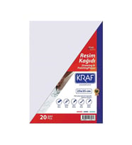 Kraf Resim Kağıdı 25x35 cm 20'li Paket 