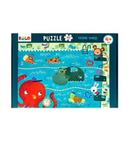 40 Parça Yer Puzzle Yüzme Yarışı