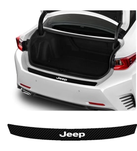Jeep Wrangler İçin Uyumlu Aksesuar Oto Arka Tampon Bagaj Koruyucu Sticker 92*7 Cm