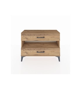 Arges Şifonyer Tek Raflı 2 Çekmeceli 88x30x64 Çam-Çam