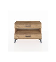 Arges Şifonyer Tek Raflı 2 Çekmeceli 88x30x64 Çam-Çam