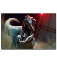 Cakatablo Jurassic World Velociraptor Blue MDF Tablo