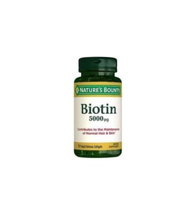 Natures Bounty Biotin 5000 mg 72 Kapsül