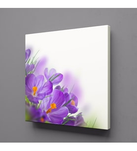 MOR ÇİÇEK KANVAS TABLO 110x110cm (Karışık)