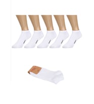 5 Çift Dikişsiz Pamuklu Beyaz Unisex Patik Çorap Yazlık Dayanıklı Topuk Ve Burun