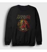 Presmono Unisex Siyah Poster Fleshgod Apocalypse Sweatshirt