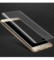 Samsung Galaxy S6 Edge Uyumlu Zore Süper Pet Ekran Koruyucu Jelatin (Siyah)