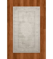 Sultan Erva Beyaz - Bej Modern Akrilik Makine Dokuma Salon Halısı - 4201