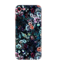 Apple iPhone 5 6 7 8 Plus Se XR Kılıf Desemli Silikon Great Flowers 1304