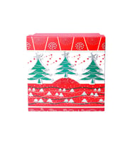 Yılbaşı Çam Ağacı Motifli Hediye Kutusu 10x7 cm