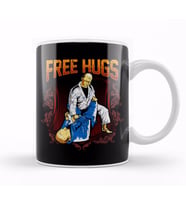 Free Hugs BJJ Jiu Jitsu Pun Awesome Martial Arts Kupa Bardak Porselen