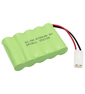 Efcell EF-202105 6 Volt 700Mah 5'Li Oyuncak Araç Pili Soketli 71X50x15mm
