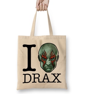 I Love Drax Guardians of the Galaxy Bez Çanta Uzun Saplı