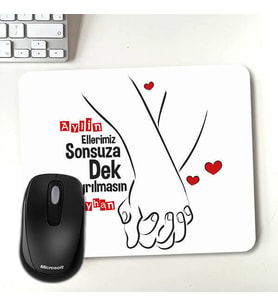 Kişiye Özel Ellerimiz Hiç Ayrılmasın Mousepad