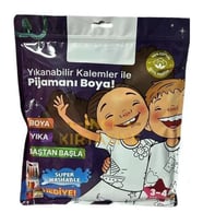 Kalem Hediyeli Boyanabilir Pijama 3-4 Yaş
