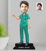 Kişiye Özel Doktor Erkek Ahşap Biblo-4