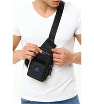 Unisex Çapraz Askılı Çanta Telefon Bölmeli Göğüs Çanta Tek Kol Omuz Bodybag