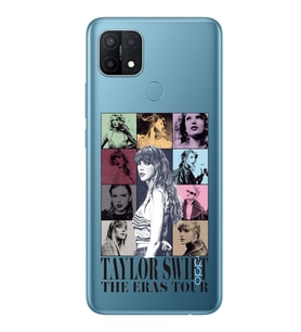 Oppo A15 / A15S Uyumlu Taylor Swift Desenli Şeffaf Telefon Kılıfı