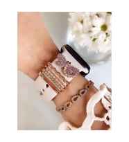 Watch Uyumlu Kelebek Figürlü Saat Kordon Charm Aksesuar Renk