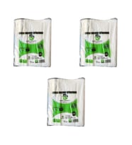 Doğanpack Şeffaf Naylon 3 lük 25x42 Cm. Bakkaliye Poşeti Torbası - 3 Kg. - Ort. 420 Adet - 3 Paket