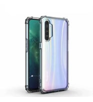 Realme XT Kılıf Şeffaf Köşe Korumalı ABS Airbag Absorbing Case Silikon (Renksiz)