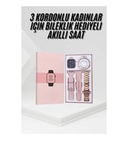 Mey İthalat® Yeni Nesil Kadın Akıllı Saat Rose Gold Android ve İos Uyumlu