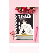 Tanaka Anime Defter 1 Adet Özel Tasarım A4 Boyutu Telli Çizgili Defter 21*29 Cm