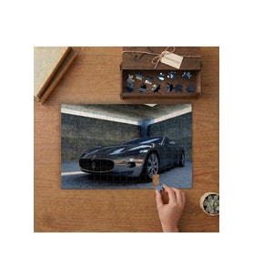Spor Arba - Lüks Araç Tasarımı 240 parça Ahşap Puzzle Ahşap Kutuda MP02012