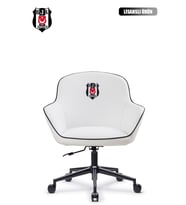 Fanchair x Beşiktaş Icon Beyaz Çalışma Koltuğu