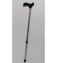 Gümüş Renkli Ayarlı Metal Baston, Şık ve Kullanışlı Destek Aleti