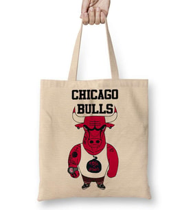 Chicago Bulls Basketbol Bez Çanta Uzun Saplı