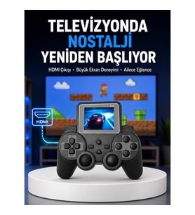 Mey İthalat® S10 Gamepad HDMI TV Bağlantılı 520 Klasik Retro Oyun 2025 Seri Orijinal Yeni Nesil
