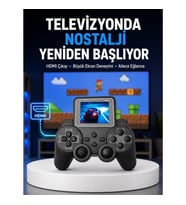 Mey İthalat® S10 Gamepad HDMI TV Bağlantılı 520 Klasik Retro Oyun 2025 Seri Orijinal Yeni Nesil