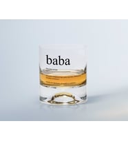 BK Home Renkli Baskılı Baba Tasarımlı Viski Bardağı-1 (Beyaz)