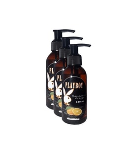 Süper Playboy Orange Flavored Massage Oil Portakal Aromalı Vücut Masaj Yağı 120 ml 3 Adet