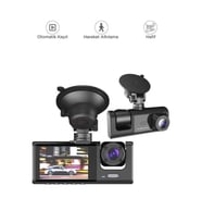 Vothoon Araç içi 1080p 3 Kameralı Lcd Ekranlı Gece Görüşlü , G-sensör , Geri Görüş Kamera
