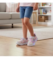 Jamix 125p Pembe-Beyaz Işıklı Cırtlı Kız Çocuk Spor Ayakkabı