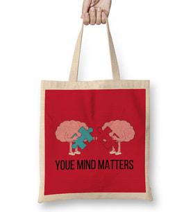 YOUE MIND MATTERS Bez Çanta Uzun Saplı