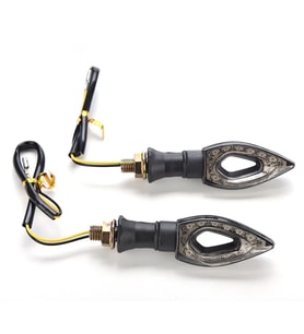 Motosiklet Üniversal Led Sinyal Füme Camlı