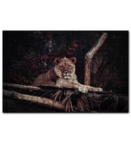 Cakapuzzle  Dişi Aslan Dinleniyor  Puzzle Yapboz MDF (Ahşap) (120 Parça)