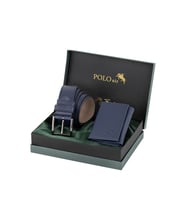 Polo Air Mıknatıslı Cüzdan Ve Kemer Erkek Kombin Set Lacivert Renk M-04-L